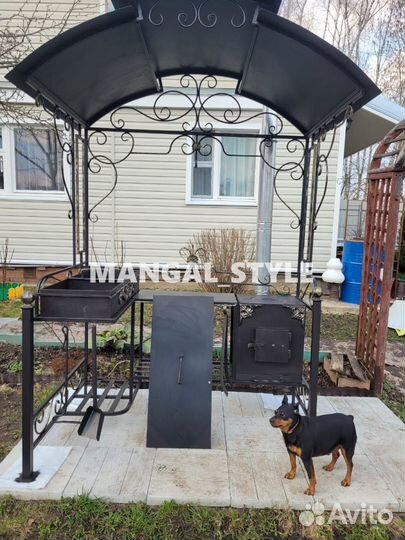 Мангал с печью