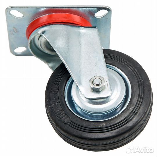 Опора поворотная SC100, d100, черная литая резина