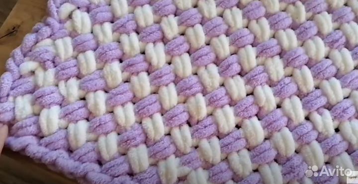 Плед детский вязаный