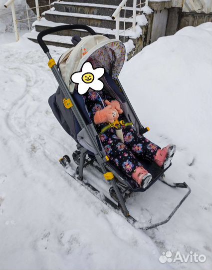 Детские санки коляска