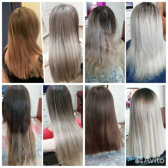 Стрижки, сложное окрашивание, полировка, ботокс