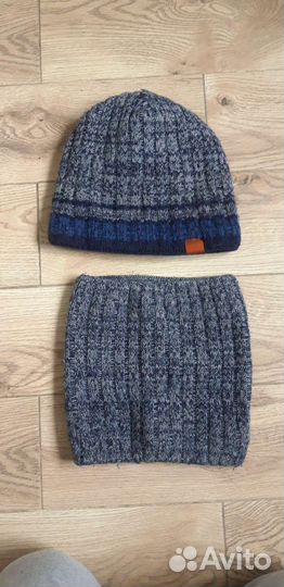 Комплект зимняя шапка+снуд