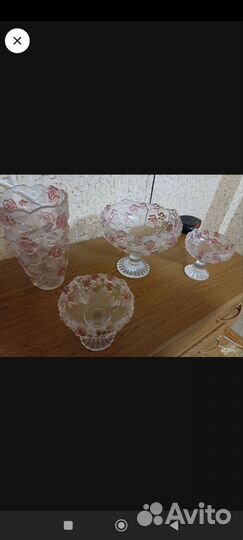 Хрустальная вазы