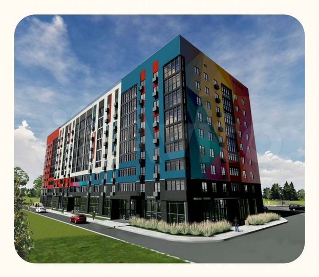 2-к. квартира, 55,1 м², 3/9 эт.