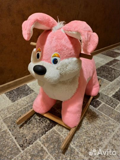 Детская качалка заяц