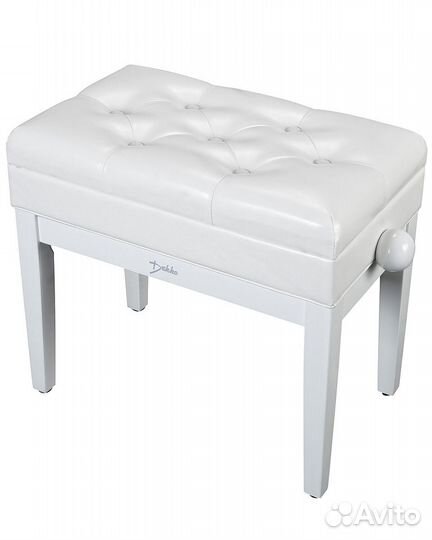 Банкетка белая для пианино JR-80WH ящик для нот