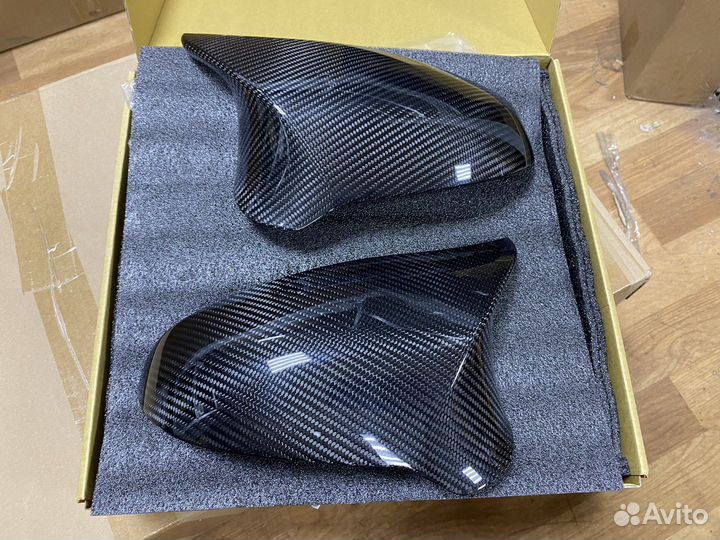 Накладки / крышки зеркал на BMW F80 сухой карбон