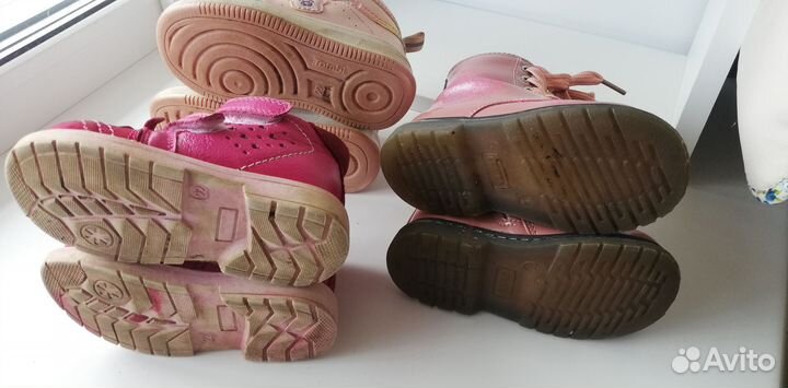 Ботинки на девочку 22р