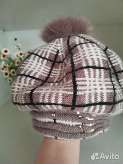 Берет зимний размер 56-58