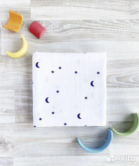 Муслиновые пеленки mjolk 2 шт (новые)