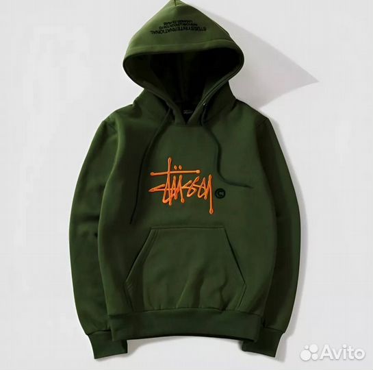 Худи Stussy v2 Зеленое