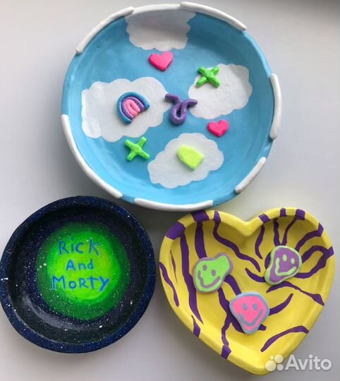 Тарелочки из глины