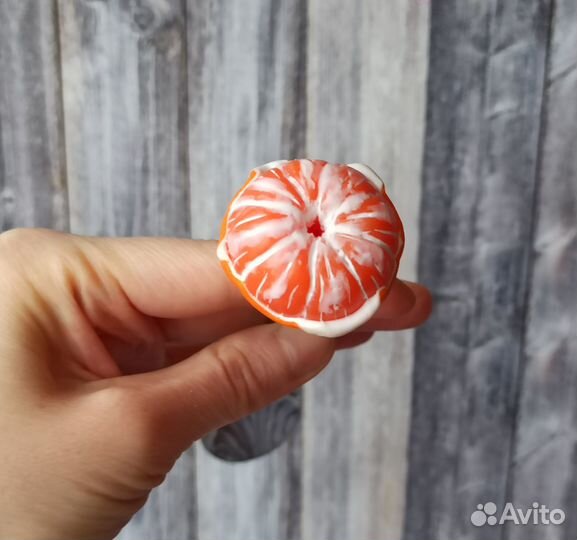 Ложка с декором Мандарин. Ручная работа на заказ