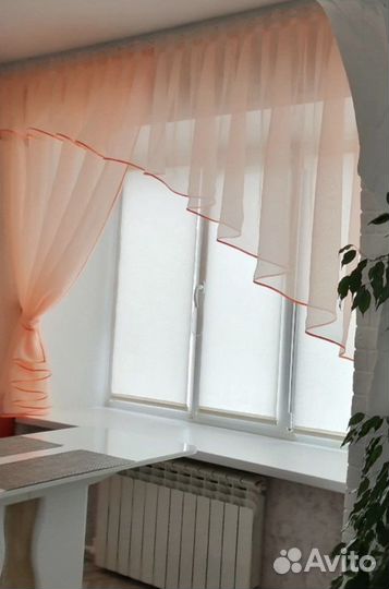 Тюль арка на кухню