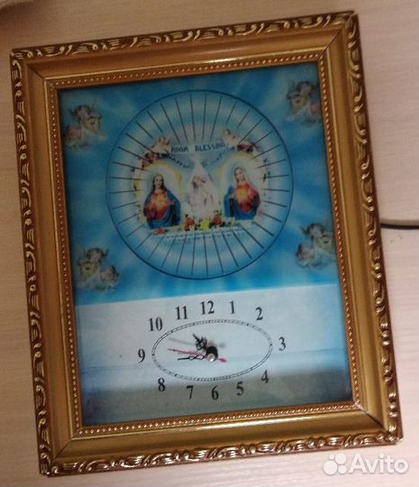 Часы-картина-ночник