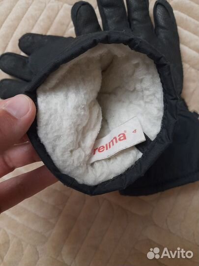 Детские зимние мембранные перчатки Rema размер 4