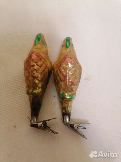 Елочные игрушки СССР на прищепке