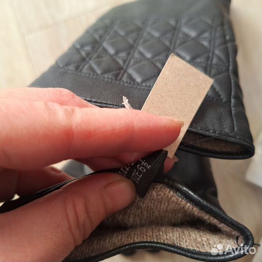 Перчатки женские кожаные длинные