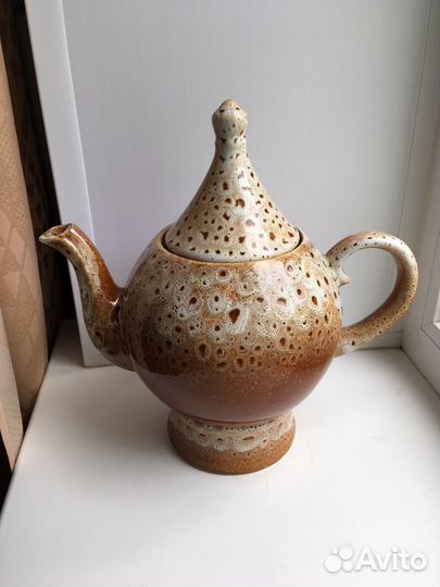 Керамические чайник, кувшин, горшочки СССР