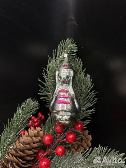 Елочная игрушка агитация солдат СССР (сзр)