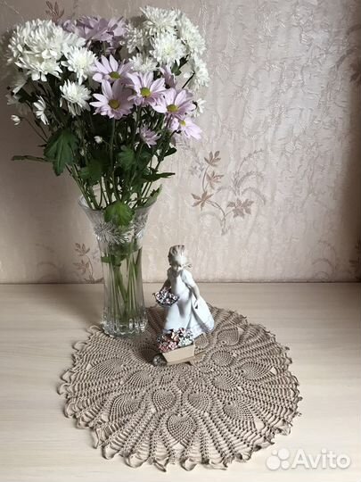 Салфетка ажурная вязаная крючком