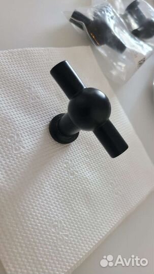 Мебельная ручка для шкафа 10 шт за 1 тыс черный