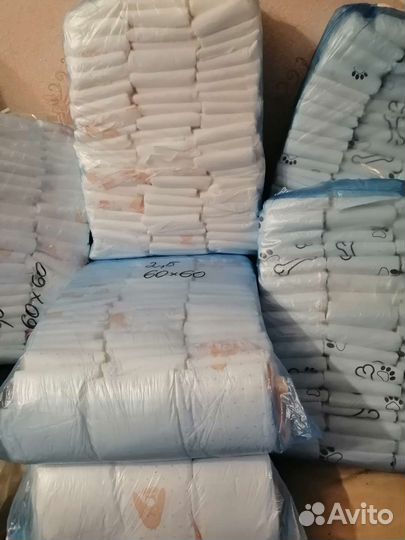 Пеленки одноразовые 60х40, 60х60, 60х90