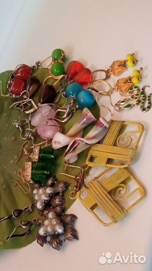 Кольца,серьги,камень,смальта-ссср