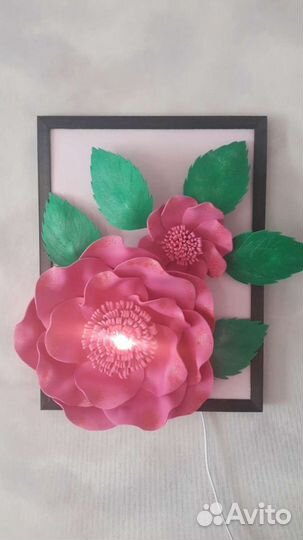 Панно Цветы, ночник