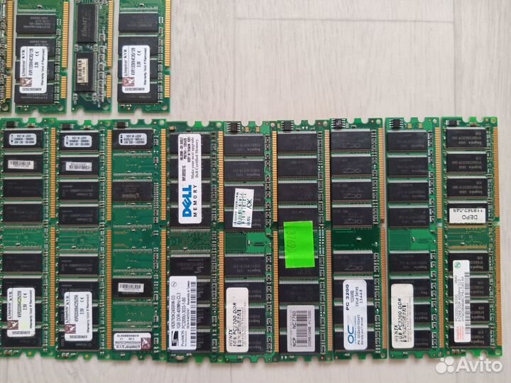 Озу - DDR1 - DDR2 - DDR3 и даже старые sdram PC133