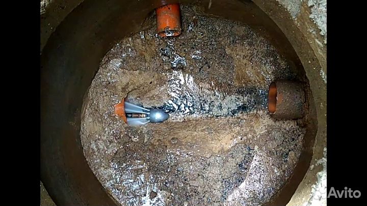 Прочистка канализационной трубы. Гарантия