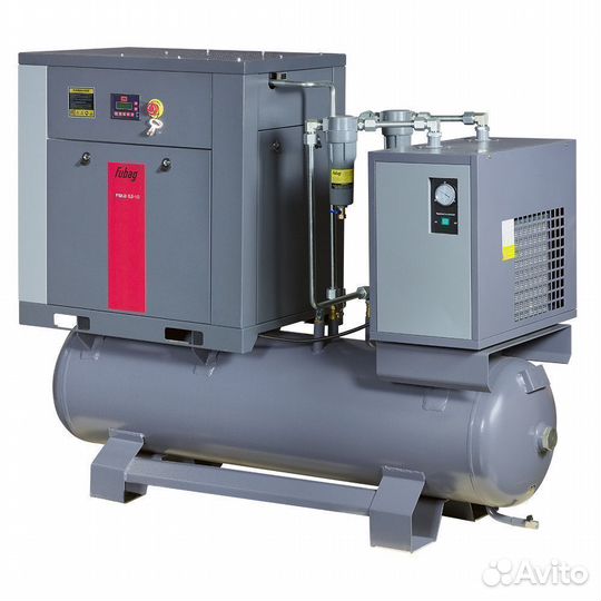 Компрессор 5,5 кВт винтовой на ресивере с осушит-м