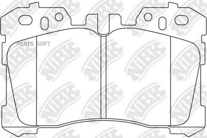 Nibk PN1833 Колодки пер. lexus LS460 06-09