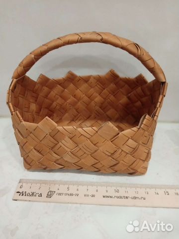 Корзинка (конфетница) из бересты