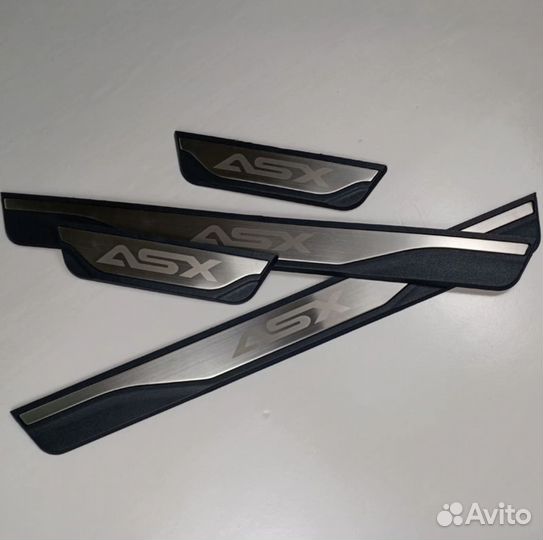 Накладки на пороги Mitsubishi ASX / Митсубиси асх 2016-2021 г.в