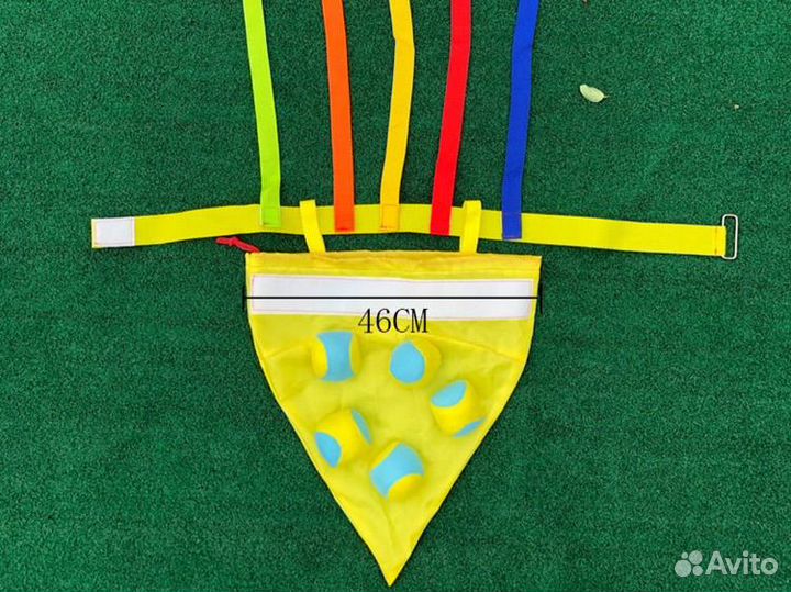 Мешок на поясе с мячами и лентами/реквизит