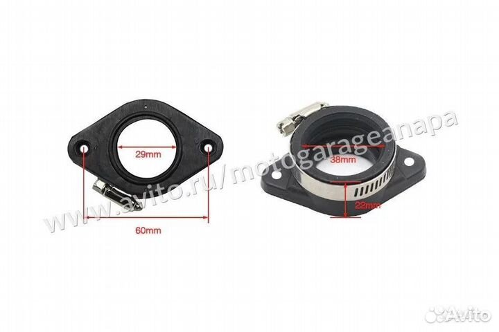 Впускной коллектор на питбайк d-21/30mm