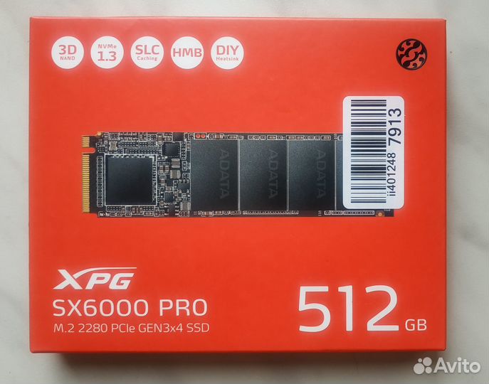 512 GB SSD M.2 Adata XPG SX6000 Pro