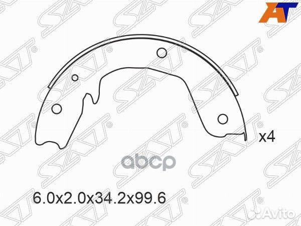 Колодки тормозные зад mitsubishi pajero V6#W/V7