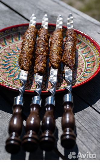 Шампура с деревянной ручкой