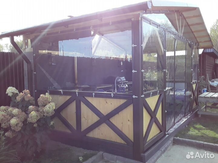 Мягкие окна для террасы, беседки, веранды