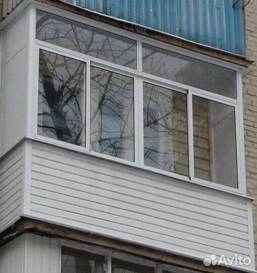 Остекление балконов и лоджий в рассрочку O6498