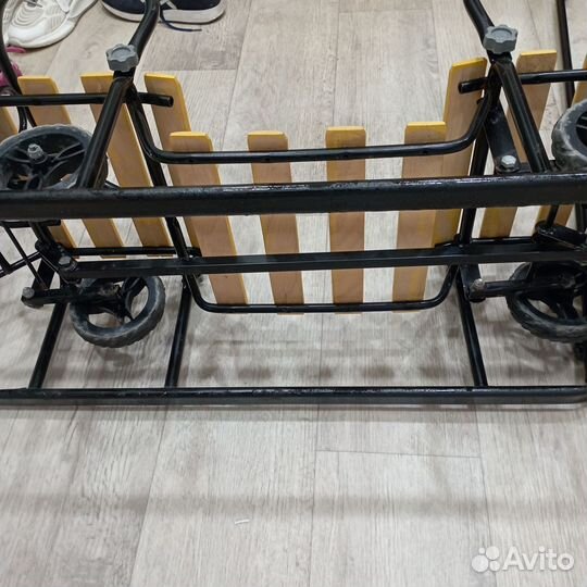 Санки для двойни с колесами