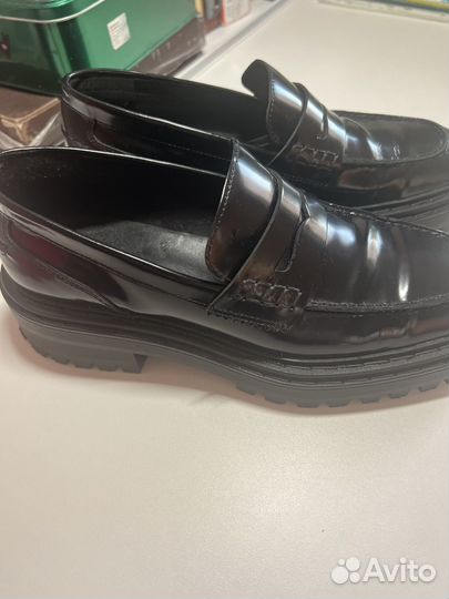 Лоферы натуральная кожа 37 massimo dutti