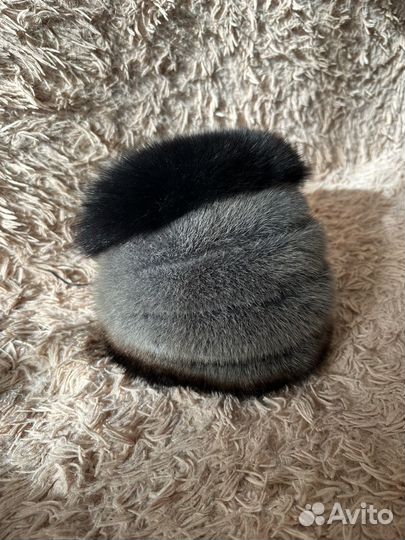 Шапка норковая женская