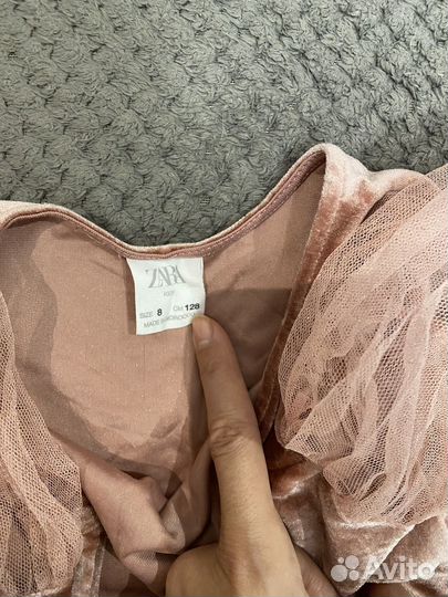 Бархатное боди Zara на девочку