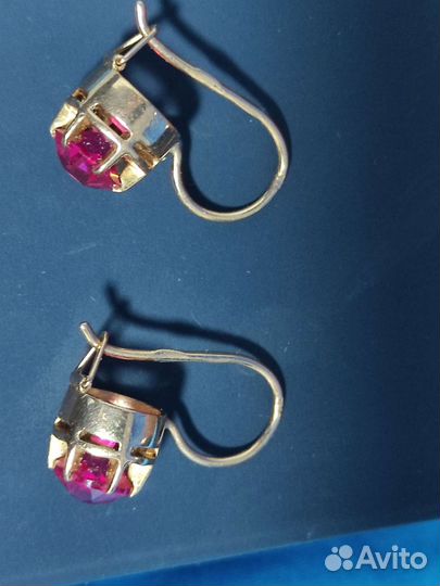 Золотые серьги 583 проба СССР