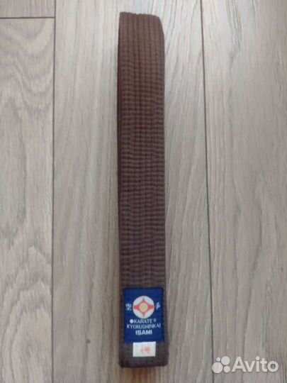 Пояс коричневый, isami, Киокушинкай каратэ