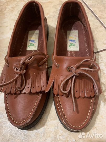 Топсайдеры женские 37 размер натуральная кожа