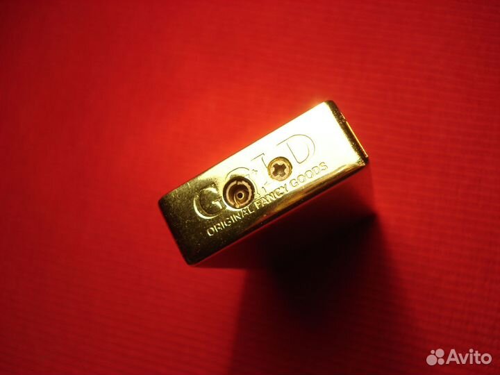 Золотой Слиток Золото Зажигалка 999 газовая US Зо